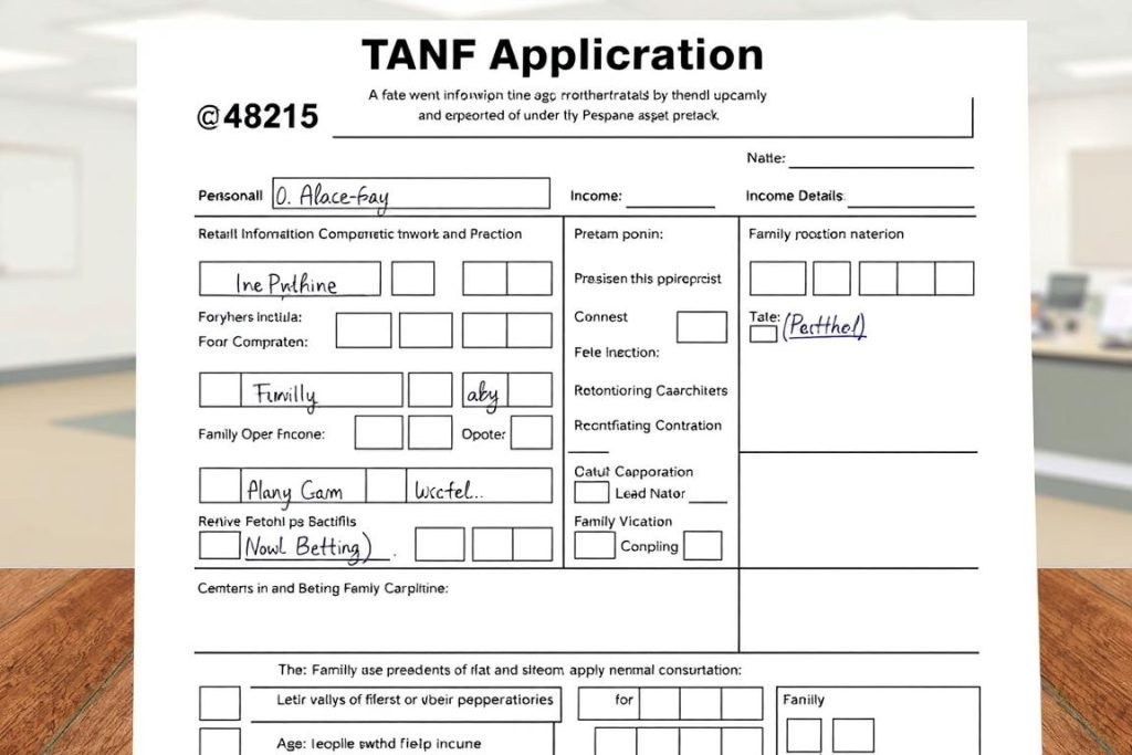 TANF application form